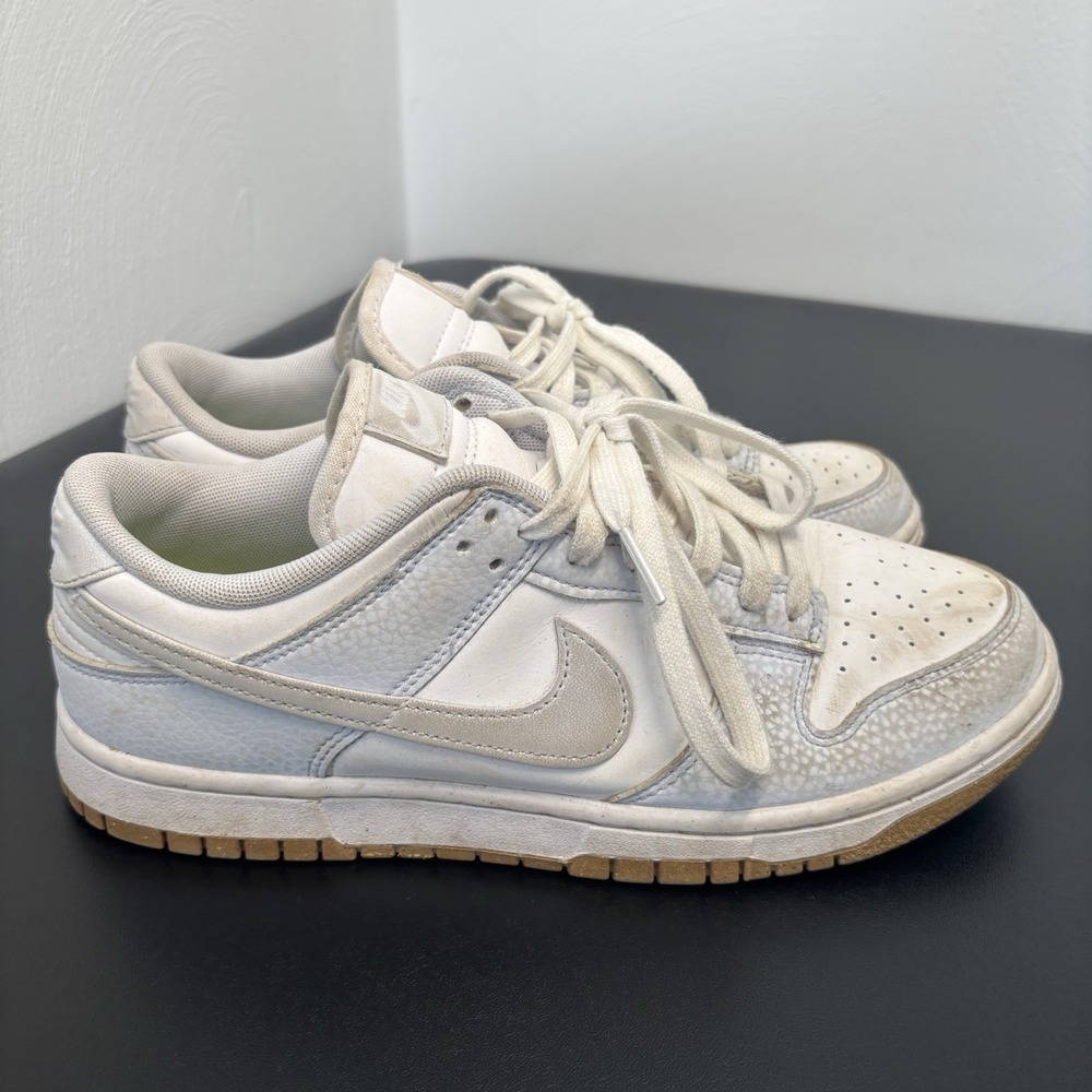 Nike Dunk Low PRM‎ Next Nature Football Grey Gum FN6345-100 Womens Size 9.5 - Picture 2 of 8
